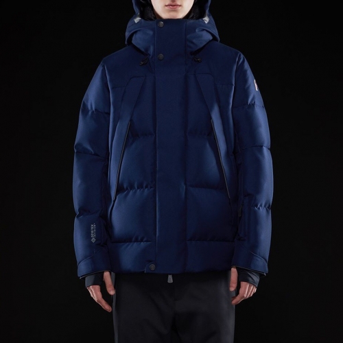 モンクレールモンクレールメンズパッチモダンダックダウンパディングc01385ネイビー