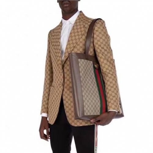 グッチグッチメンズカジュアルスーツジャケットc02050.キャメル