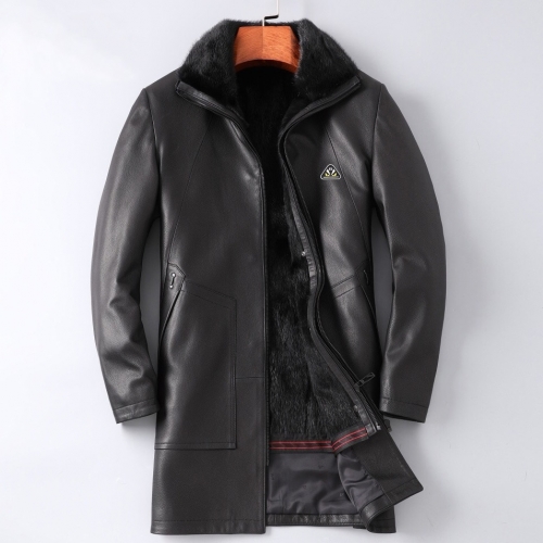 ェンディメンズビジネスミンクコートn0535ブラック