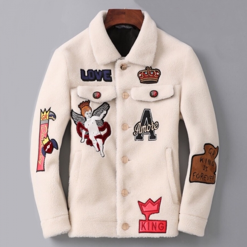 ヴェルサーチェ-ヴェルサーチェメンズカジュアルキャメル-ヘアジャケットr0512