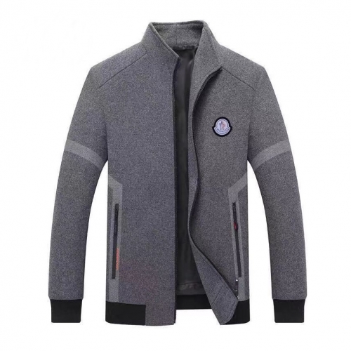 モンクレールモンクレールメンズパッチカジュアルカシミヤジャケットc01387グレー