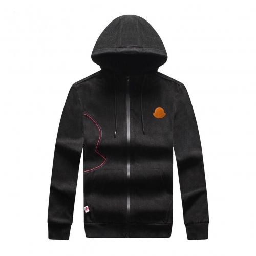 モンクレールモンクレールメンズカジュアルシルケットフーディc01390グレー