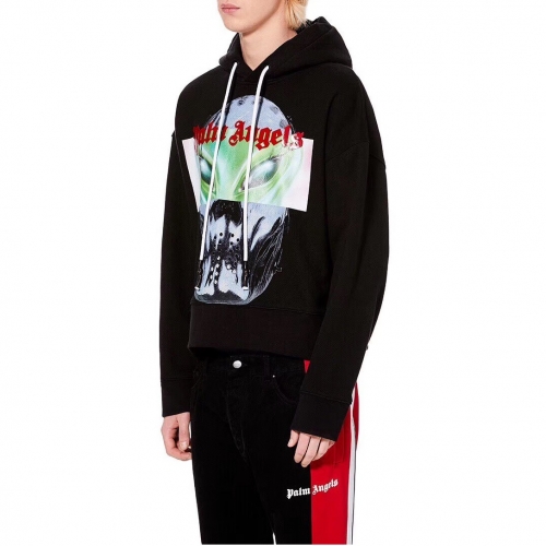 パームエンジェルスパームエンジェルスメンズオーバーサイズコットンフーディm0079ブラック