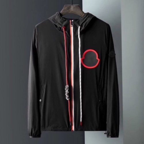 モンクレールモンクレールメンズカジュアルウィンドブレーカージャケットc01395.ブラック