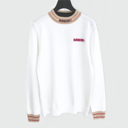 バーバリー-バーバリーメンズレトロクルーネックウールセーターr02064.ホワイト