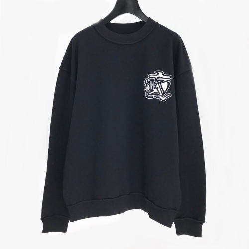 ルイヴィトンルイヴィトンメンズカジュアルコットン長袖Tシャツu01619ブラック