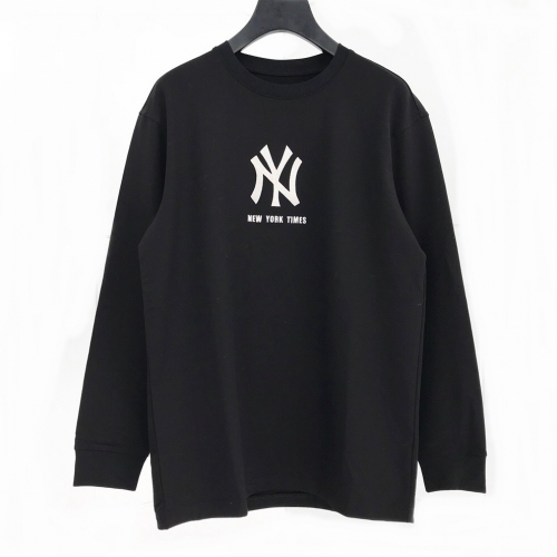 グッチ-グッチメンズコットンクルーネック長袖Tシャツc02115ブラック