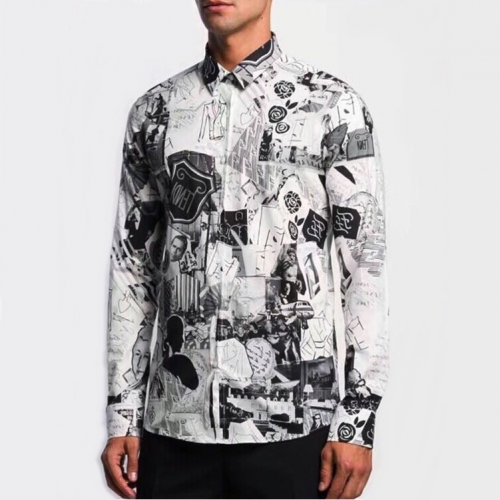 ェンディメンズカジュアルシルケットシャツn0554ホワイト