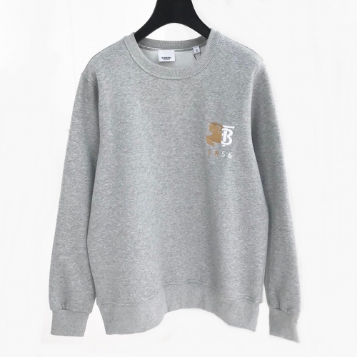 バーバリーバーバリーメンズカジュアルコットンスウェットシャツr02080グレー