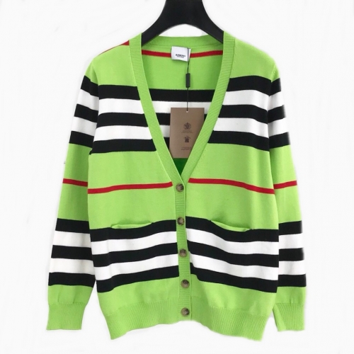 バーバリーバーバリーメンズヴィンテージネックウールカーディガンr02084グリーン