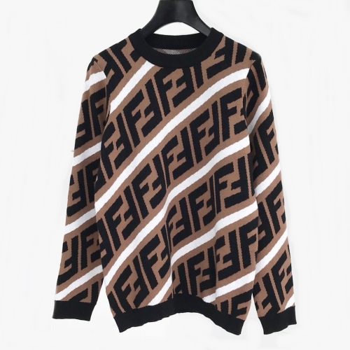 ェンディ-ェンディメンズクルーネックセーターn0559ブラウン