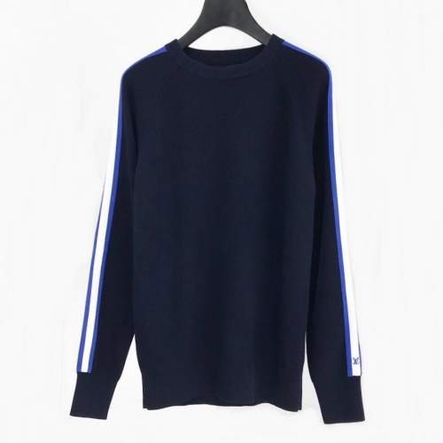 ルイヴィトン-ルイヴィトンメンズクルーネックウールセーターu01643ネイビー