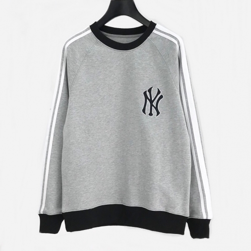 グッチ-グッチメンズコットンクルーネック長袖Tシャツc02145.グレー