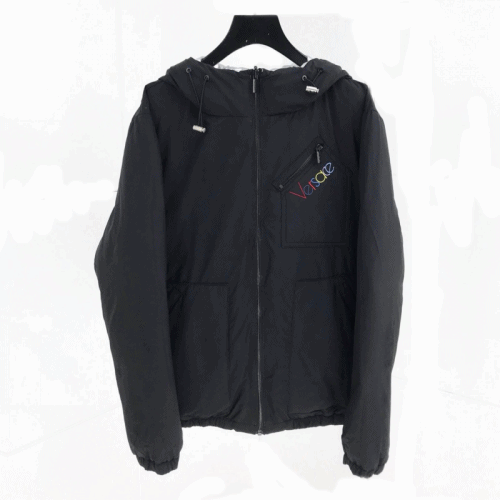 ヴェルサーチェヴェルサーチェメンズカジュアルダウン両面ジャケットr0527ブラック