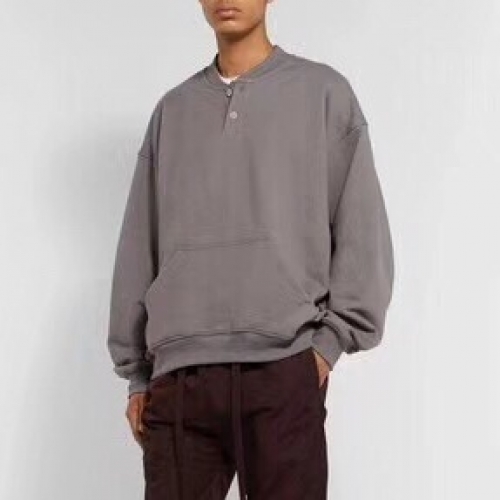 フィアオブゴッドフィアオブゴッドメンズオーバーサイズミニマル長袖Tシャツa0091グレー