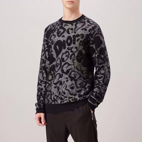 ディオール-ディオールメンズレトロクルーネックウールセーターo0538.ブラック