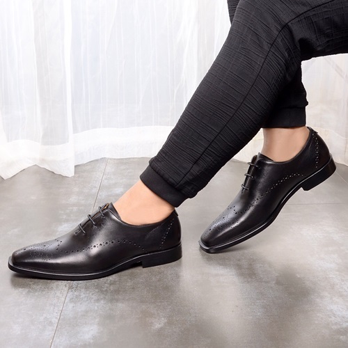 サルヴァトーレフェラガモメンズレザーオックスフォードシューズS0240ブラック