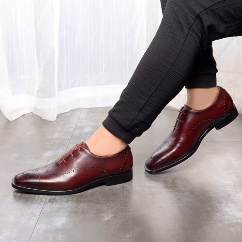 サルヴァトーレフェラガモメンズレザーオックスフォードシューズS0242