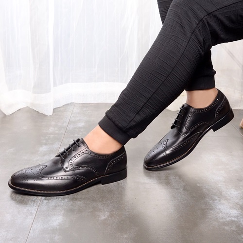 サルヴァトーレフェラガモメンズレザーオックスフォードシューズS0245ブラック