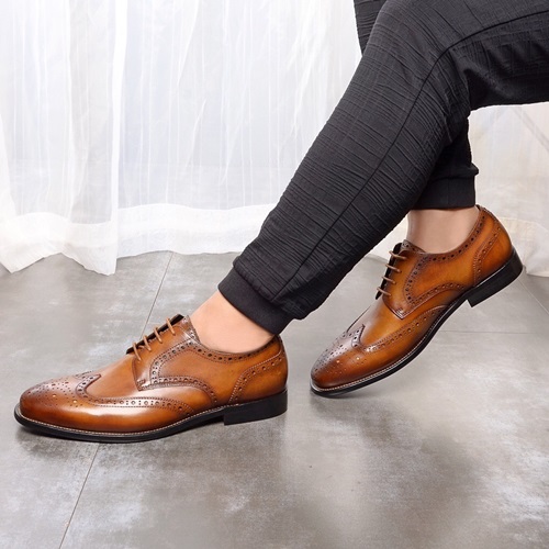 サルヴァトーレフェラガモメンズレザーオックスフォードシューズS0249ブラウン