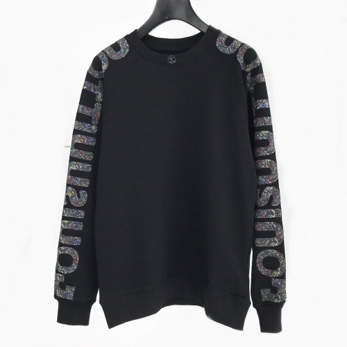 ルイヴィトンルイヴィトンメンズカジュアルコットン長袖Tシャツu01669.ブラック