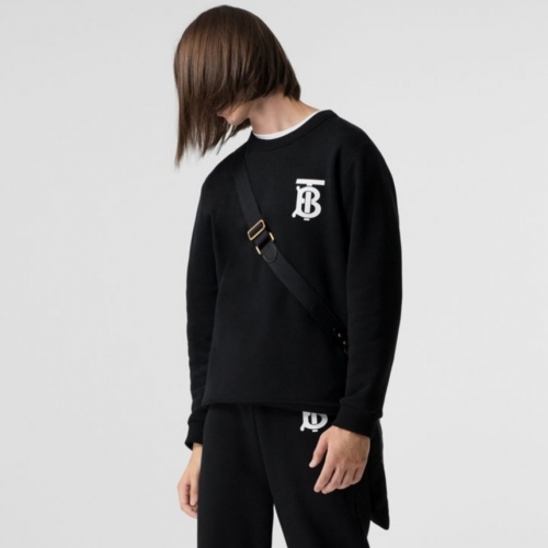 バーバリーバーバリーメンズカジュアルコットン長袖Tシャツr02111ブラック