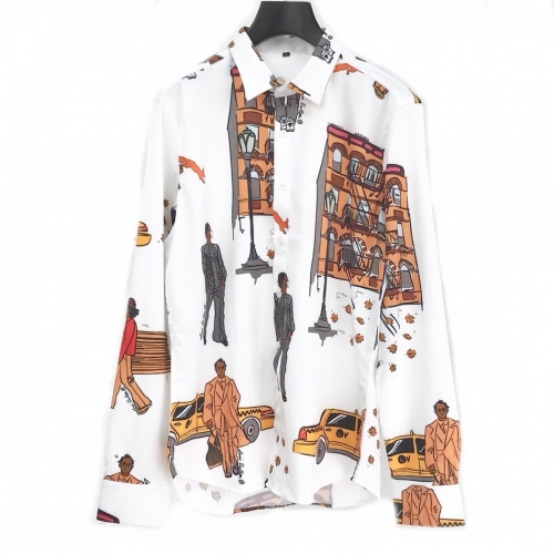 ルイヴィトンルイヴィトンメンズカジュアルコットンシャツu01674.(-3).ホワイト