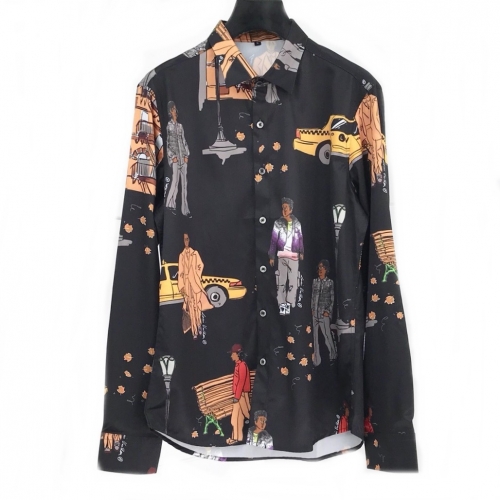 ルイヴィトンルイヴィトンメンズカジュアルコットンシャツu01675.(-3).ブラック