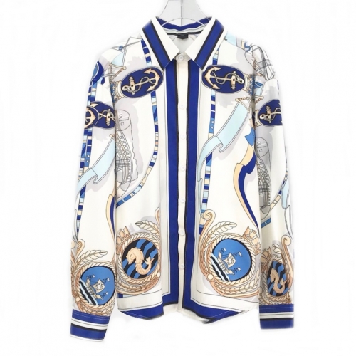 ヴェルサーチェヴェルサーチェメンズシルクシャツr0533ホワイト