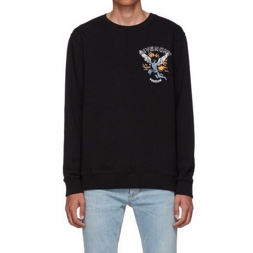 ジバンシィ--ジバンシィメンズカジュアルコットンスウェットシャツv0320ブラック