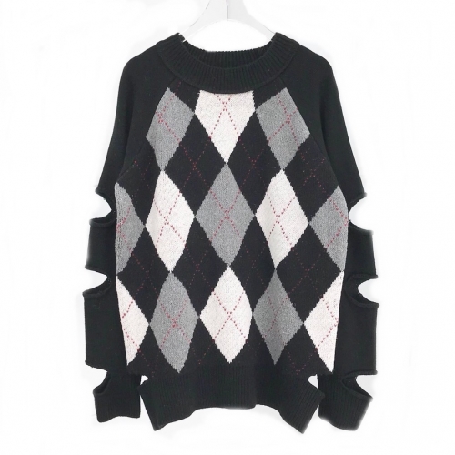 バーバリー-バーバリーメンズヴィンテージクルーネックセーターr02117ブラック