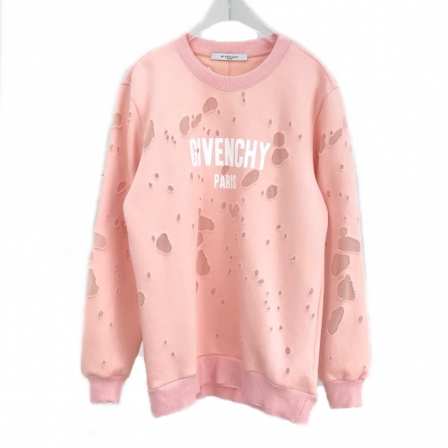 ジバンシィ--ジバンシィメンズカジュアルコットンスウェットシャツv0323ピンク