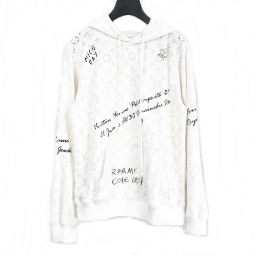 ルイヴィトンルイヴィトンメンズベルベットフーディu01682ホワイト