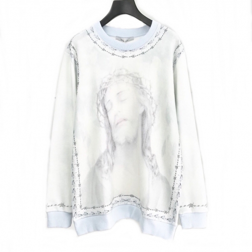 ジバンシィ--ジバンシィメンズカジュアルコットンスウェットシャツv0326ホワイト