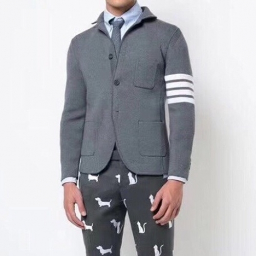 トムブラウンメンズカジュアルウールスーツジャケットm0549グレー