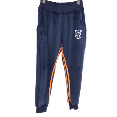 Y3ワイ・スリーメンズカジュアルベルベットトレーニングパンツY3/0069ネイビー