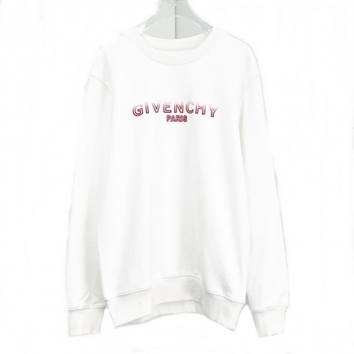 ジバンシィ--ジバンシィメンズカジュアルコットンスウェットシャツv0338ホワイト