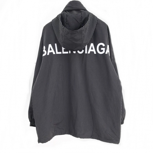 バレンシアガバレンシアガメンズカジュアルウィンドブレーカージャケットl0531.ブラック