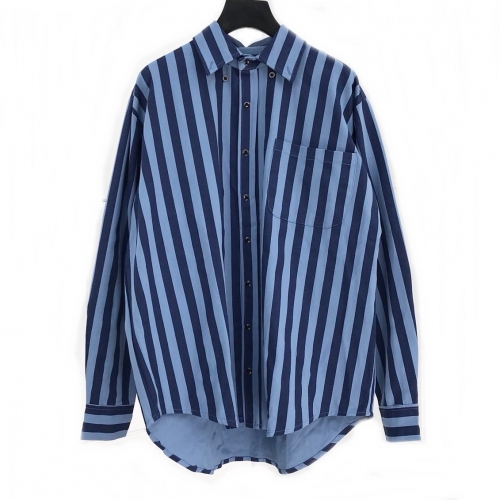 バレンシアガバレンシアガメンズコットンシャツl0533ブルー