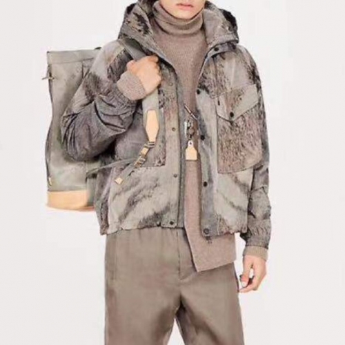 ルイヴィトンルイヴィトンメンズカジュアルジャケットu016962(グレー/カーキ)