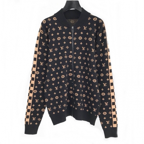 ルイヴィトン-ルイヴィトンメンズジップアップウールセーターu01699.ブラック