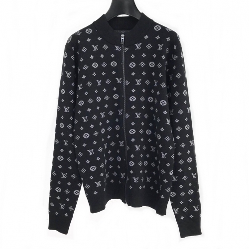ルイヴィトン-ルイヴィトンメンズジップアップウールセーターu01700.ブラック