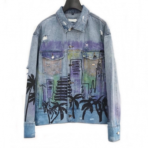 パームエンジェルスメンズデニムジャケットm0116.ブルー