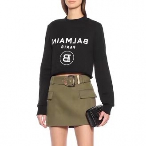 -バルマンレディースクルーネックスウェットシャツl536