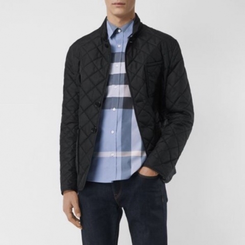 バーバリーバーバリーメンズクラシックカジュアルコットンチェックシャツr02159.スカイブルー