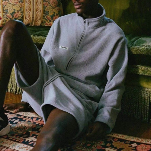 フィアオブゴッドフィアオブゴッドメンズオーバーサイズミニマルフランネル長袖Tシャツa0096グレー