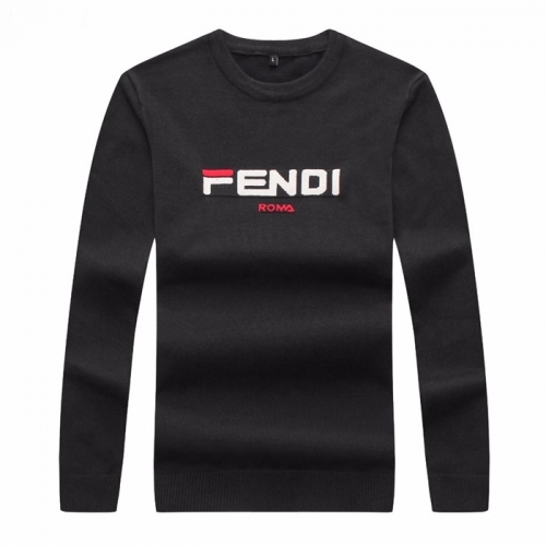 ェンディ-ェンディメンズクルーネックウールセーターn0586ダークグレー