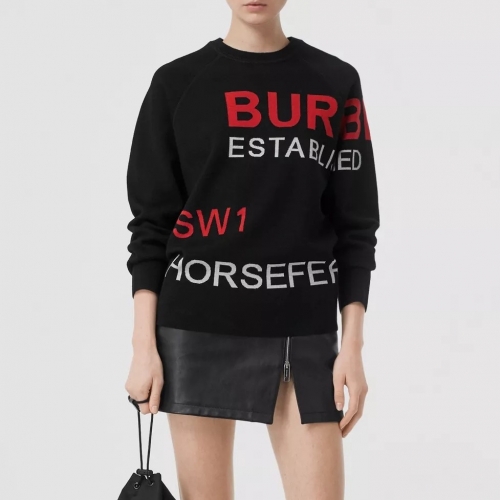 バーバリーバーバリーメンズカジュアルコットン長袖Tシャツr02170ブラック