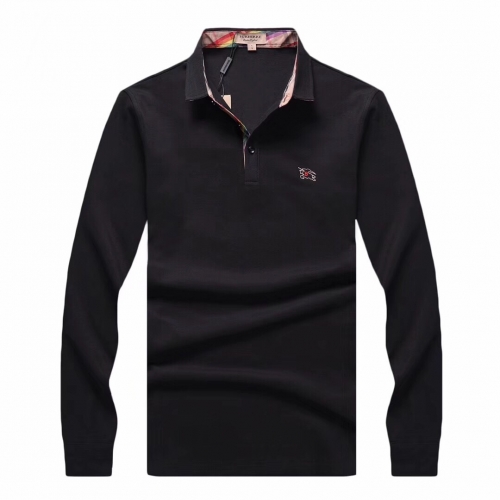 バーバリーバーバリーメンズカジュアルコットンポロスウェットシャツr02181ブラック