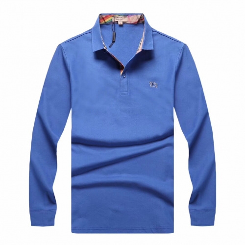 バーバリーバーバリーメンズカジュアルコットンポロスウェットシャツr02182ブルー
